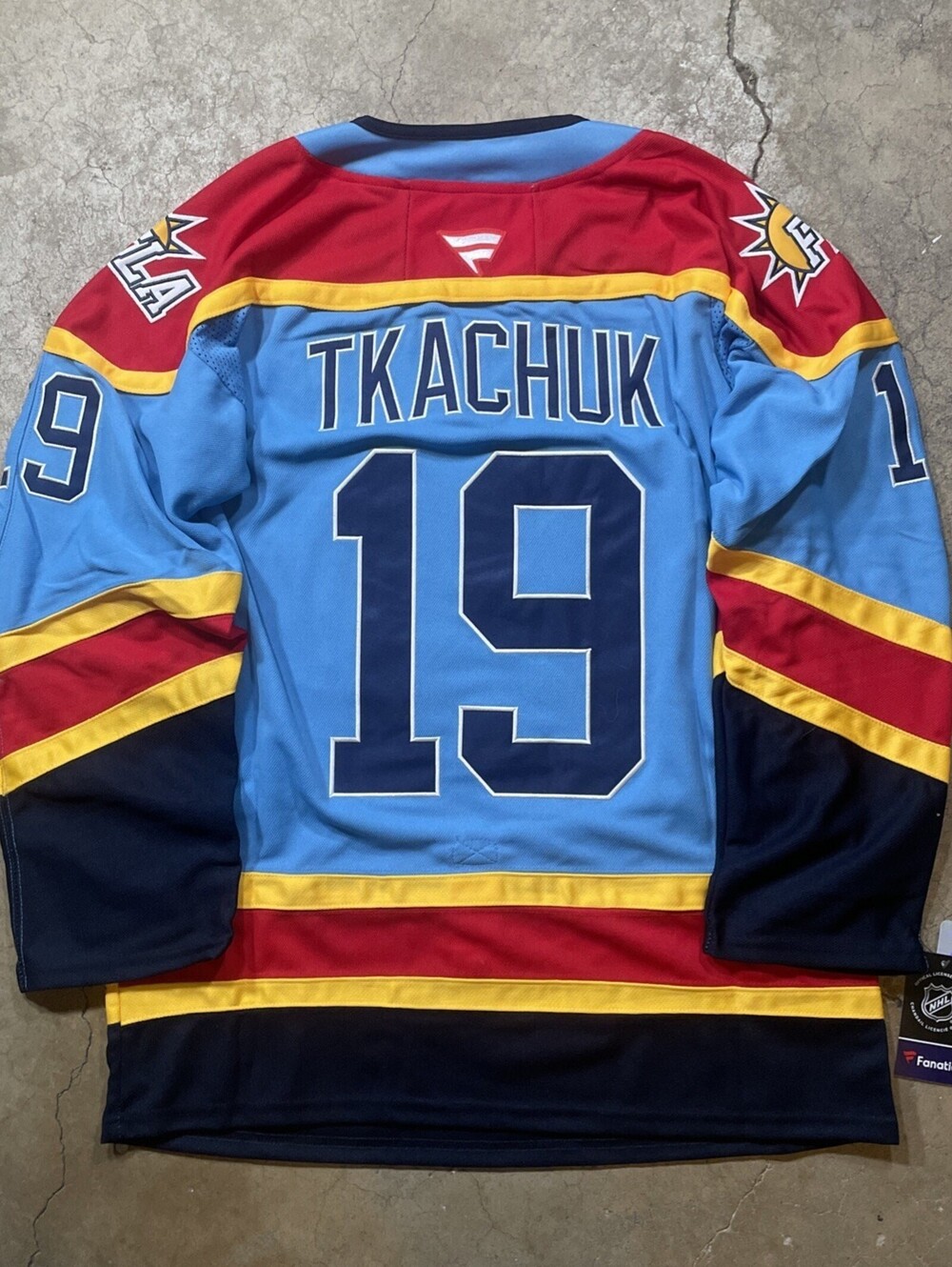 NHL Hockey Matthew Tkachuk #19 Fanatics Player Jersey Blue 52